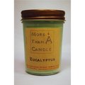 More Than A Candle More Than A Candle ELP8J 8 oz Jelly Jar Soy Candle; Eucalyptus ELP8J